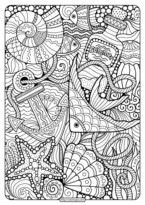 Water themed magic coloring book